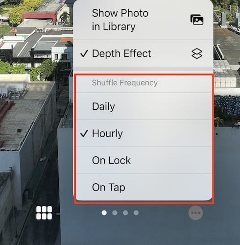 Select Shuffle Frequency