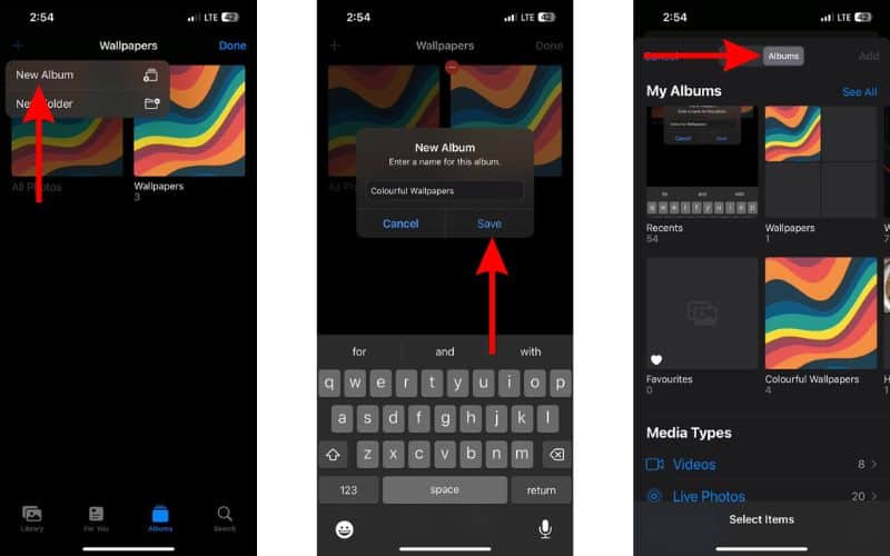 How to Move an Album to a Folder in Photos