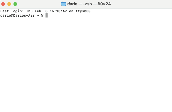 macOS terminal