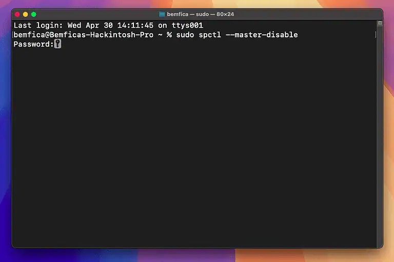 macos disable gatekeper