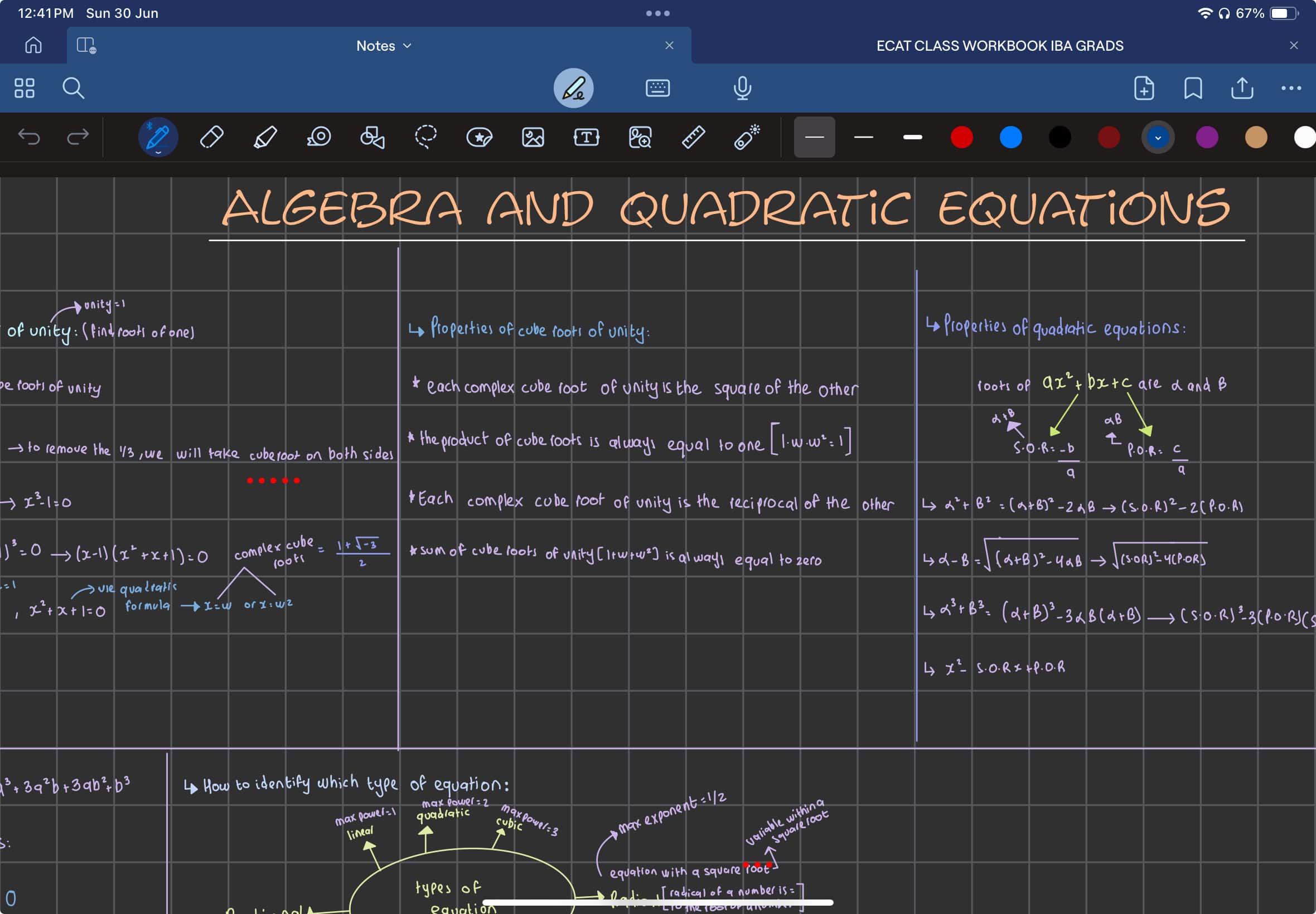 GoodNotes on an iPad